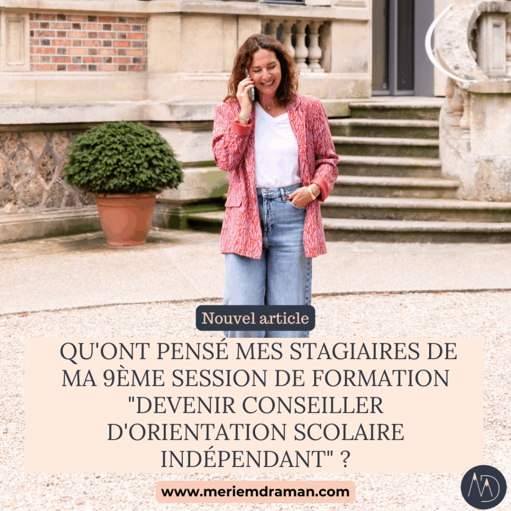 Qu'ont pensé mes stagiaires de ma 9ème session de formation Devenir conseiller d'orientation scolaire indépendant