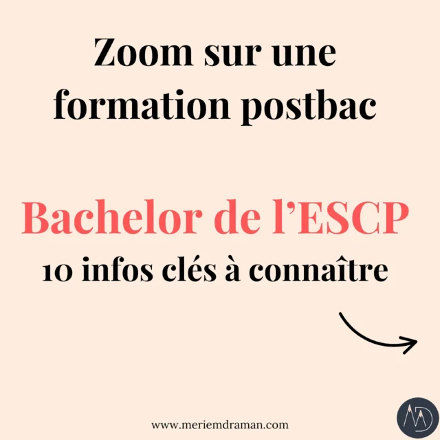 🔎 Zoom sur une formation postbac : je vous présente le bachelor de l’ESCP, 3ème école de commerce dans les classements 2025

🌟Mardi, les membres de l’association des COSI ont pu écouter Muriel Grandjean, la responsable des admissions de l’ESCP, nous présenter son école et deux de ses formations phares, dont le Bachelor de l’ESCP.

J’en ai retenu 10 points clés que je vous propose de découvrir dans mon carrousel du jour.

Bonne découverte !

PS : une de mes élèves (qui se reconnaîtra) l’a demandé cette année sur Parcoursup, je croise les doigts pour elle 🤞 

#escpeurope #escp #ecoledecommerce #bachelorcommerce #parcoursup #parcoursup2025 #orientationscolaire #orientationpostbac #meriemdraman #assocosi